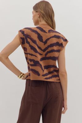 Mock Neck Knit Top
