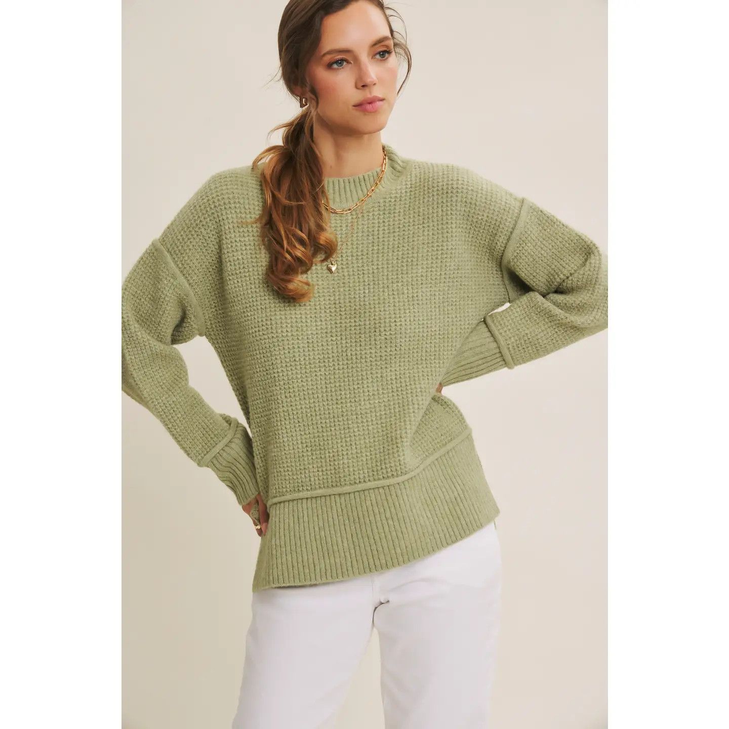 Waffle Sweater