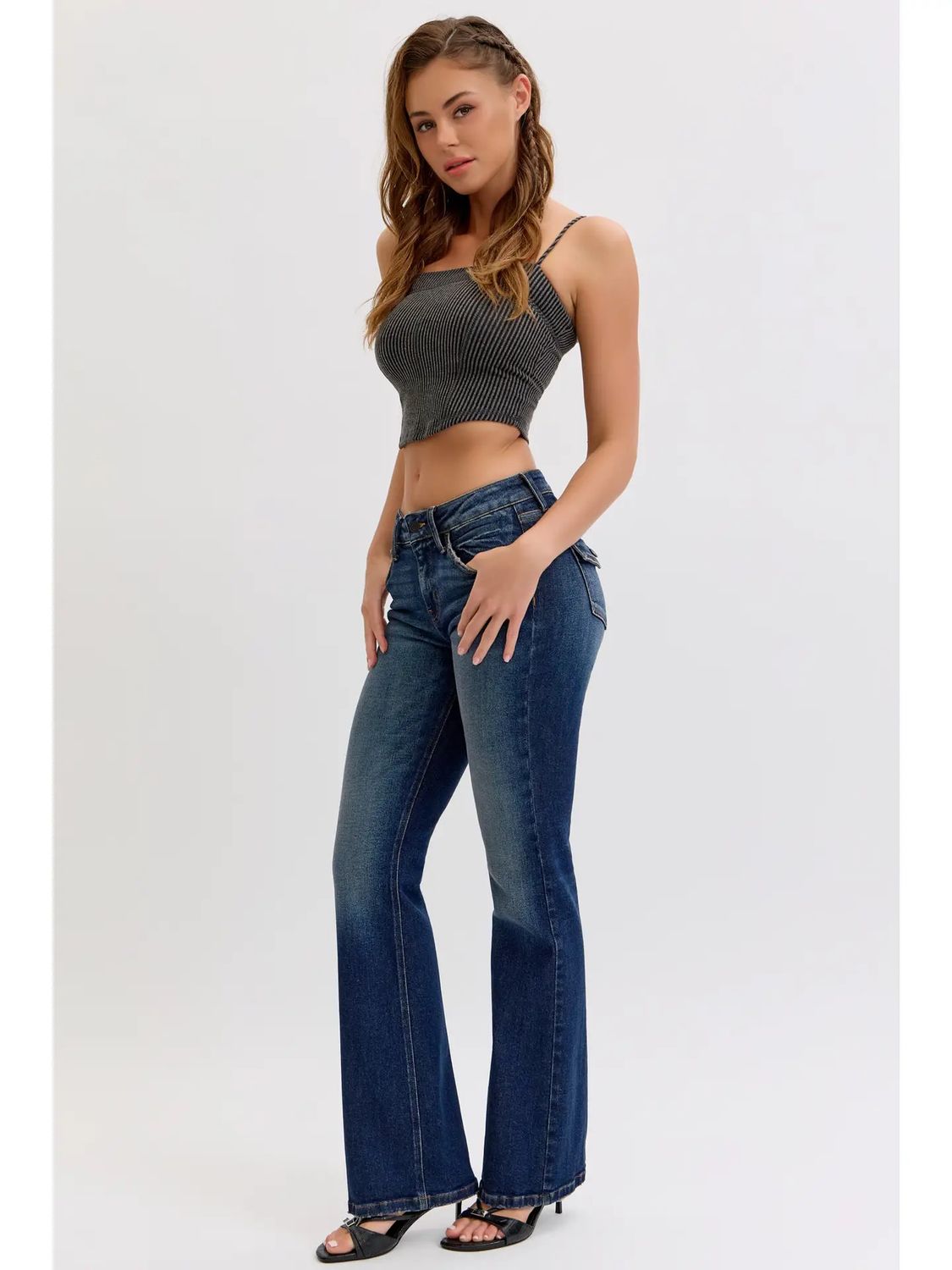 Mid-rise Bootcut Jeans