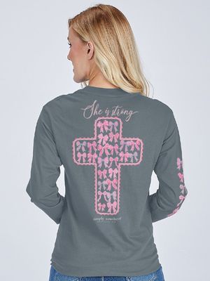 She Is Strong LS T-Shirt