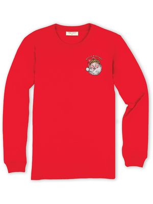 Youth Merry And Bright Santa LS T-Shirt