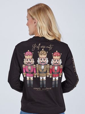 &quot;Y&#39;all Are Nuts&quot; Nutcracker  LS T-Shirt