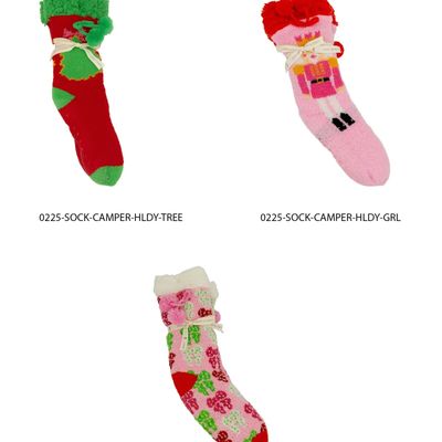 Holiday Camper Socks O/S