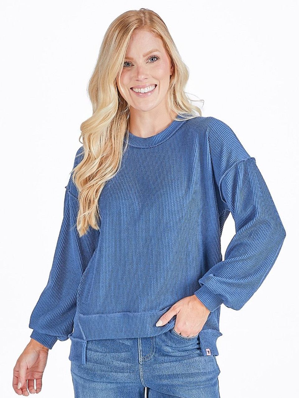 Amber Top, Color: Dark Blue, Size: XS