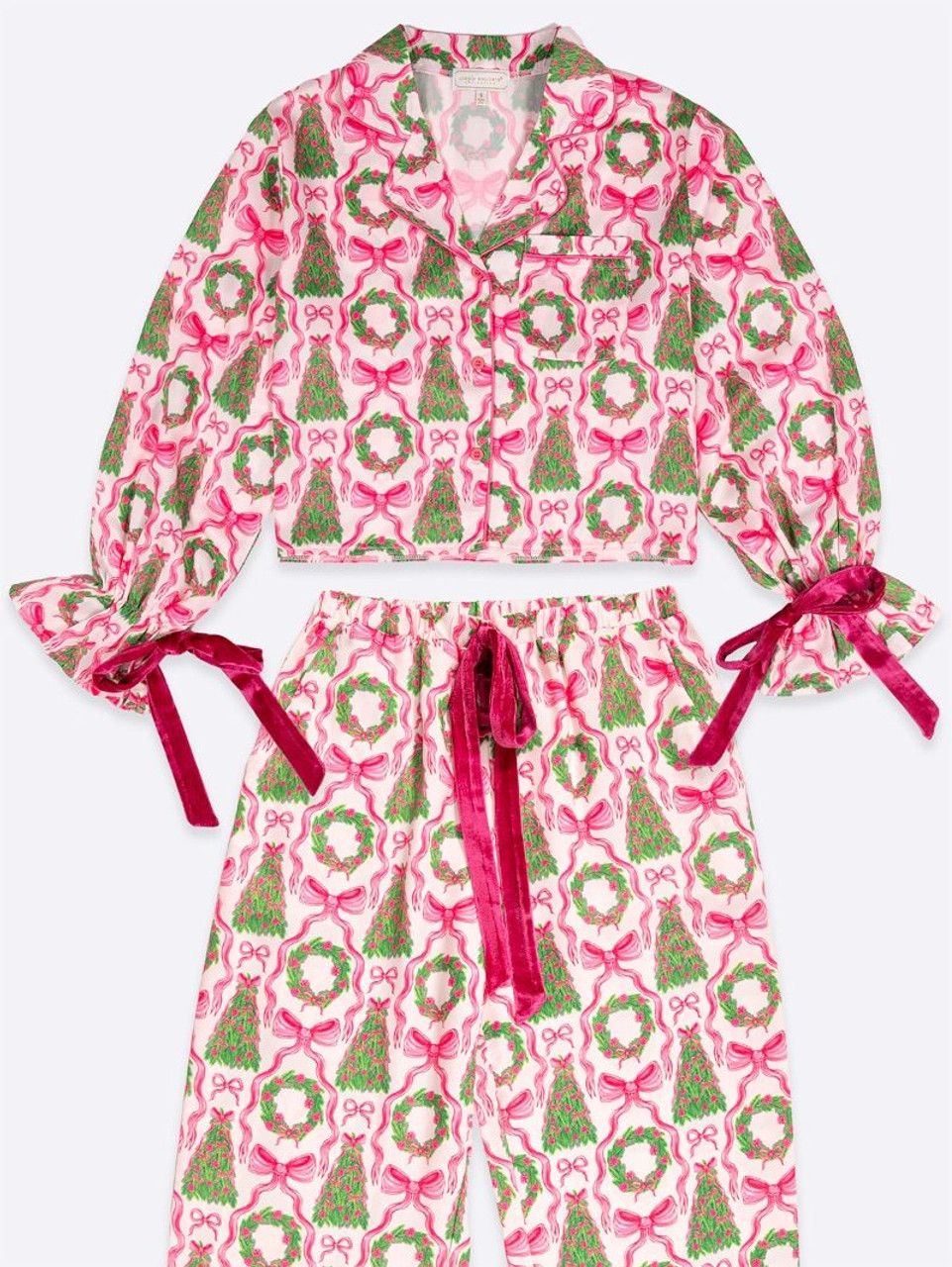 Youth Holiday Pajama GRNY L/S Set