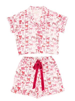 Shorts Pajama Set Bow