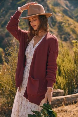 Slouchy Button-Down Cardigan