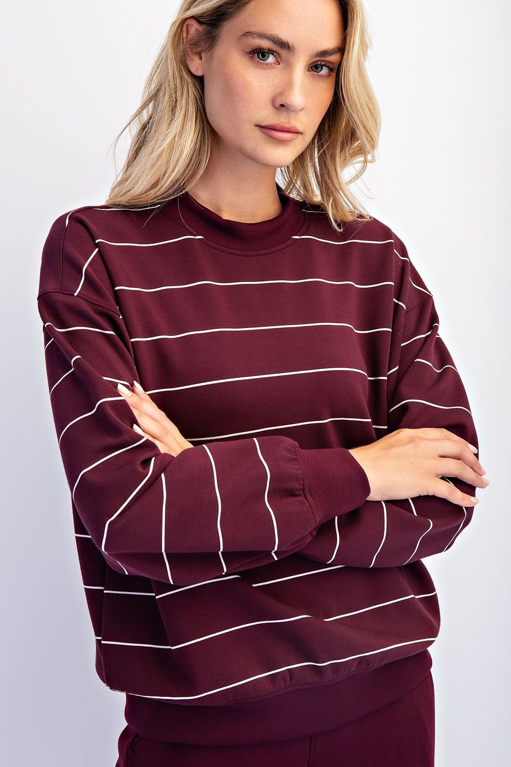 Stripe Crew Neck Top