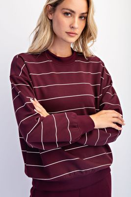 Stripe Crew Neck Top