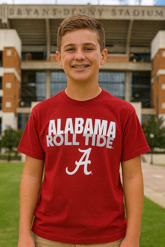 Alabama Crimson Tide Crimson Youth Tee