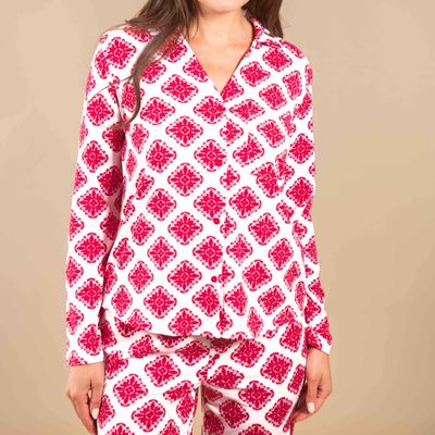 Fresco Floral Pajama Top