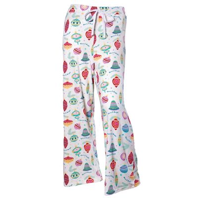 Merry and Bright Ornaments Ladies Pj Pant