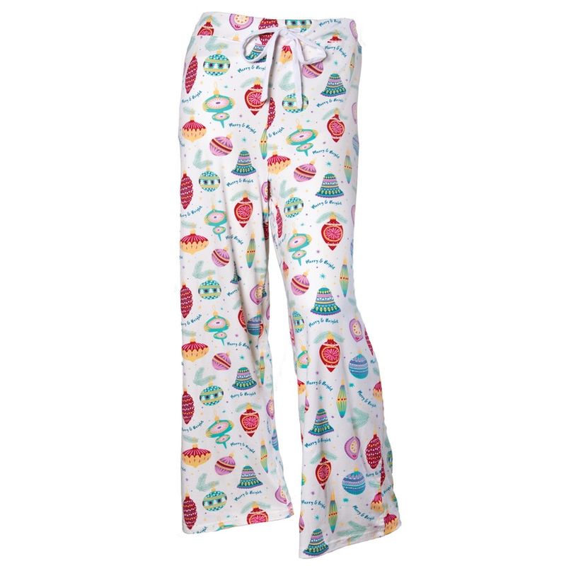 Merry and Bright Ornaments Ladies Pj Pant