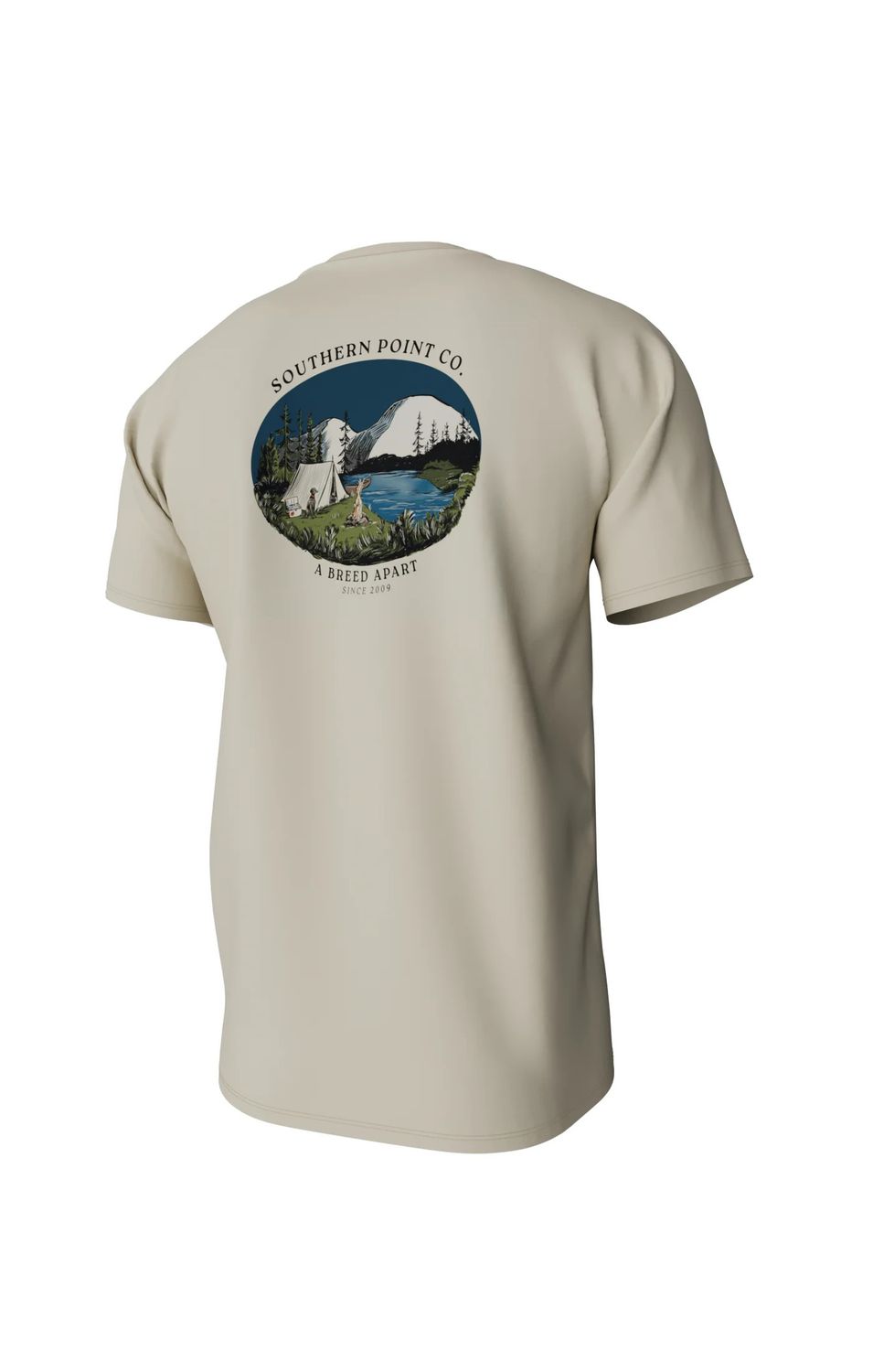River Camping Short Sleeve Pocket Tee