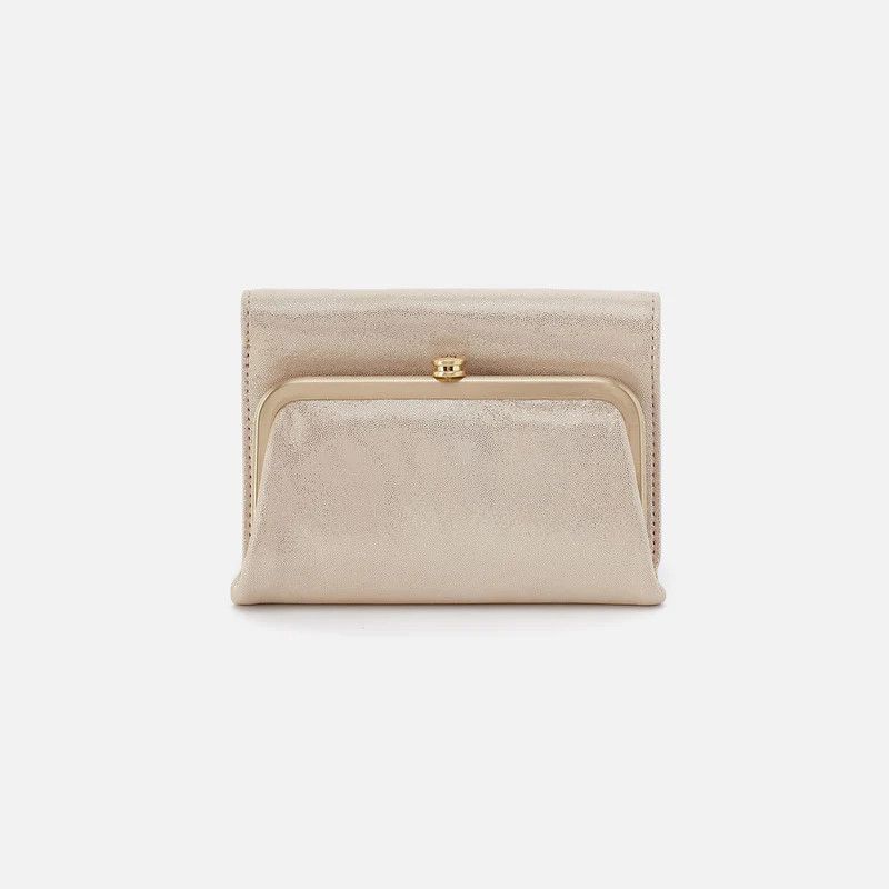 ROBIN Compact Wallet - Metallic Leather