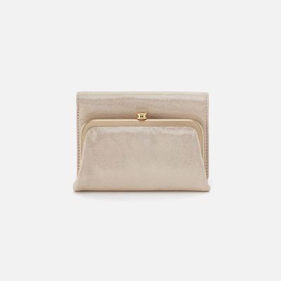 ROBIN Compact Wallet - Metallic Leather