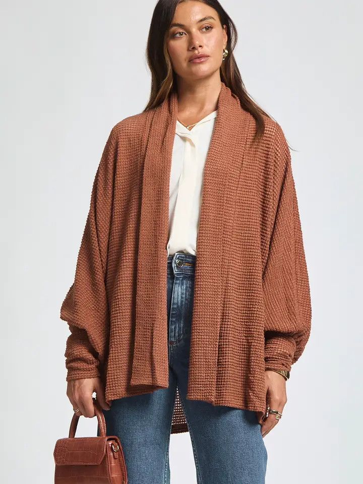 Batwing Sleeve Knit Cardigan