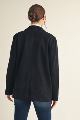 2 Buttoned Suede Blazer