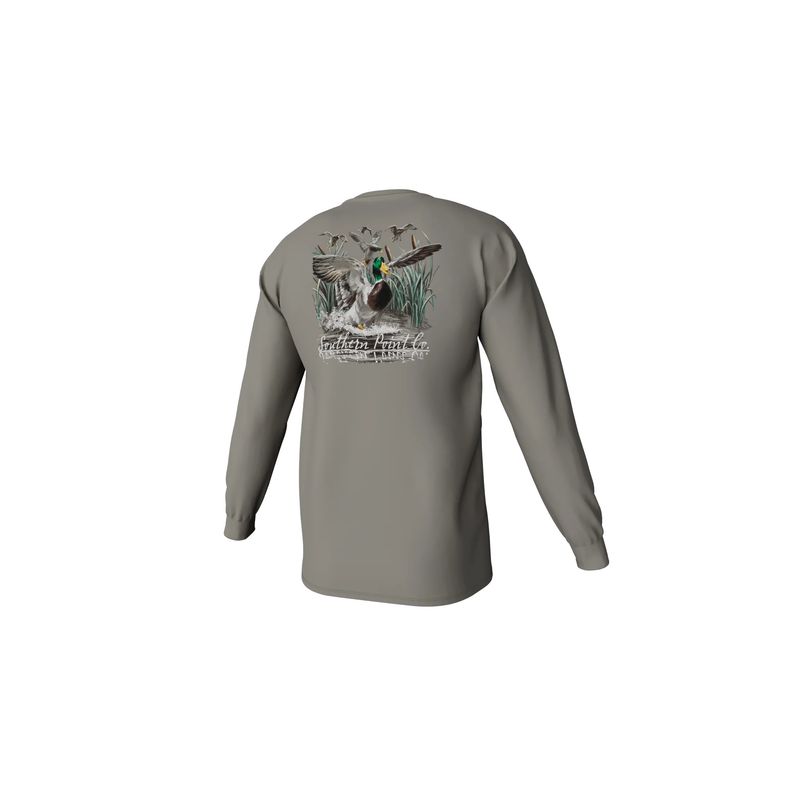 Cupped Ducks Long Sleeve Pocket Tee