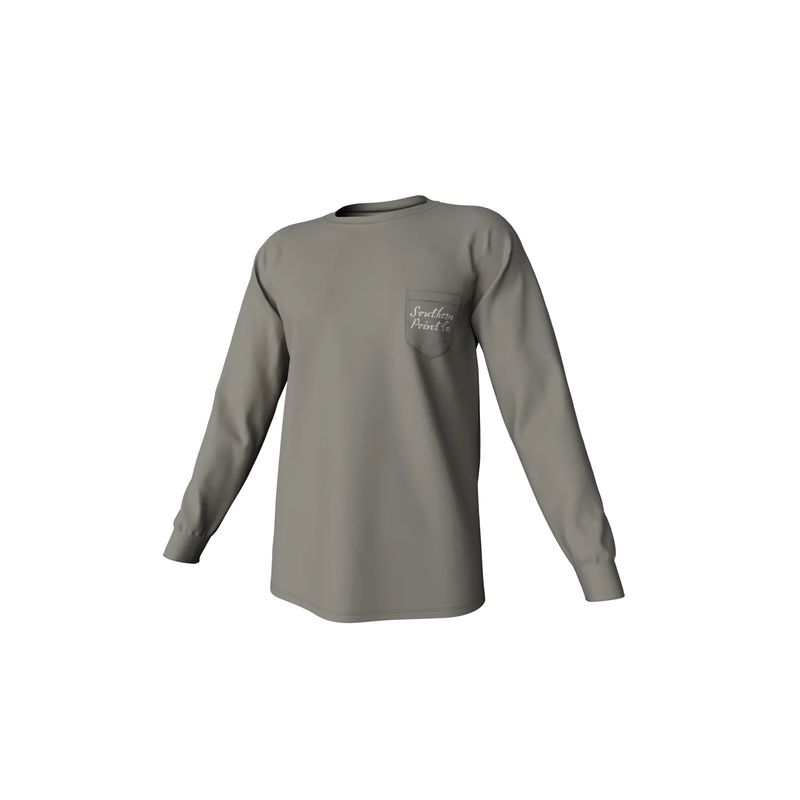 Cupped Ducks Long Sleeve Pocket Tee