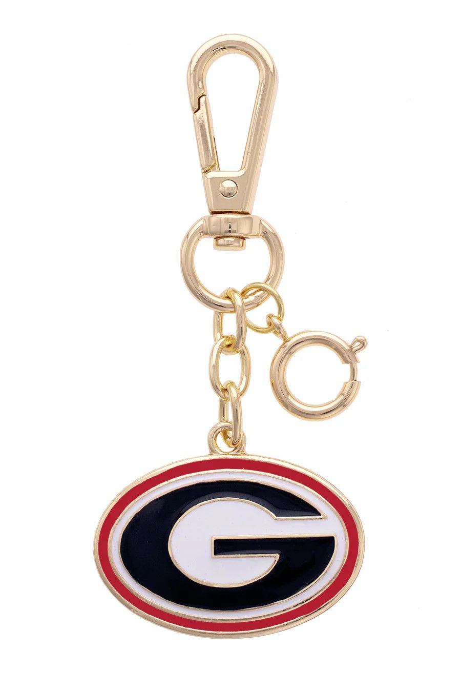 GA Bulldog Enamel Logo Bag Charm