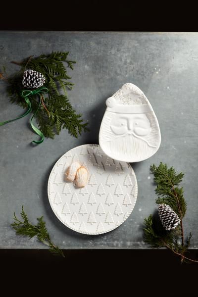 White Christmas Nested Platter Set