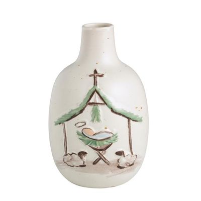 Large Nativity Bud Vase