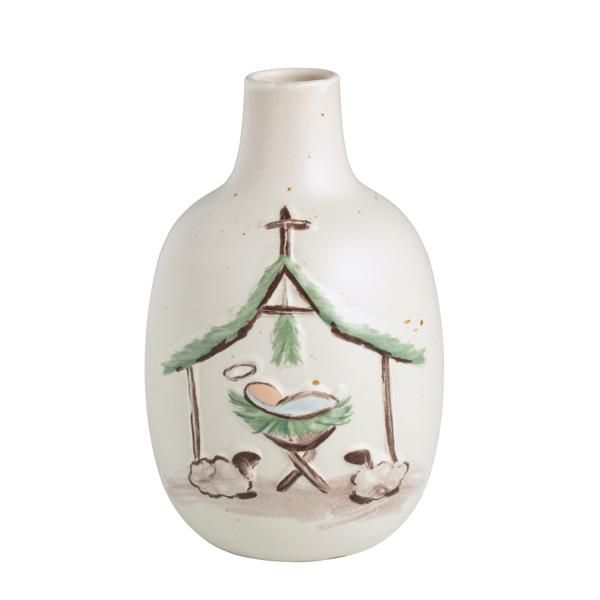 Large Nativity Bud Vase