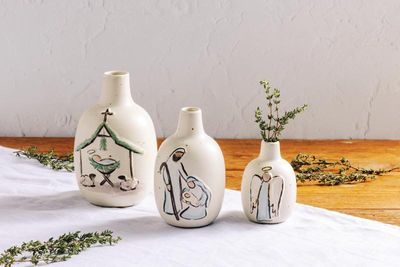 Medium Nativity Bud Vase