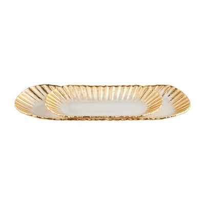Gold Edge Tray Set
