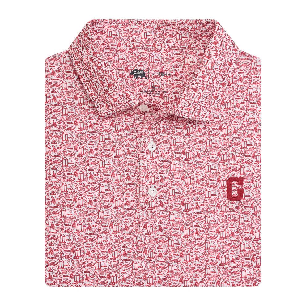 Georgia Icons Printed Performance Polo