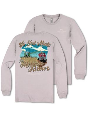 Youth 'So God Made The American Farmer' Long Sleeve T-Shirt