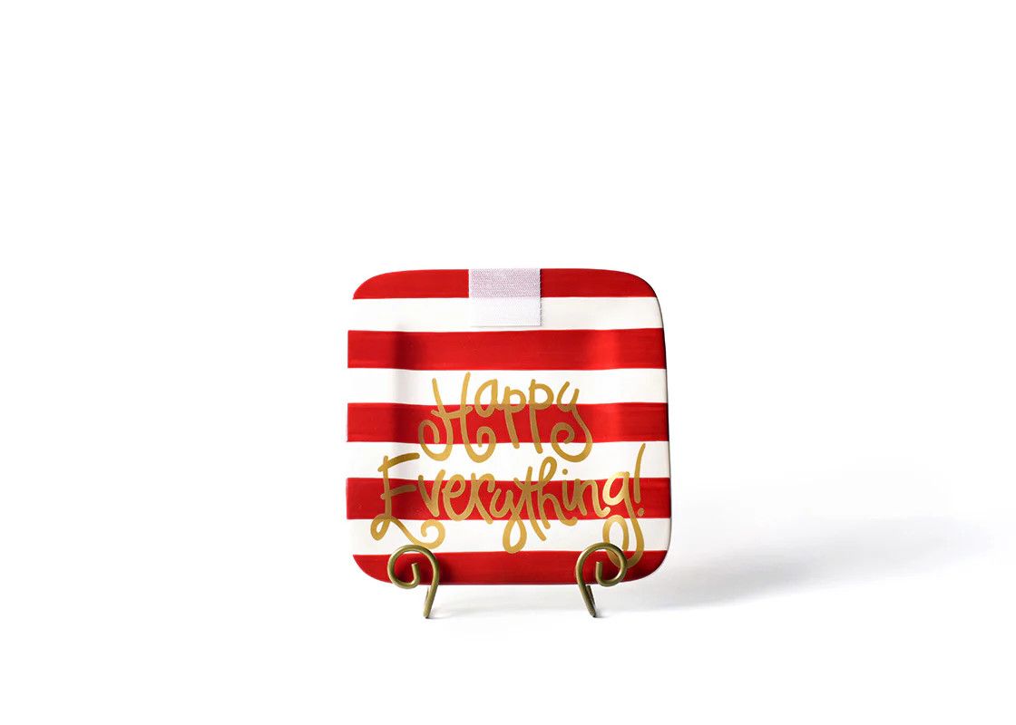 Red Stripe Mini Platter