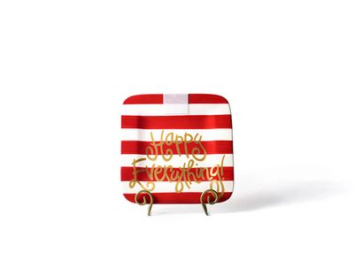 Red Stripe Mini Platter