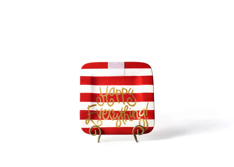 Red Stripe Mini Platter