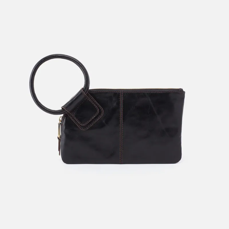 Sable Wristlet - In Polished Leather
