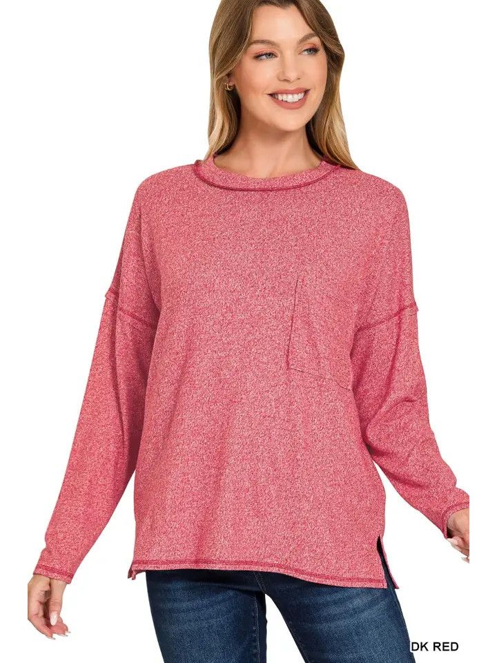 Round-Neck Long Sleeve Tee