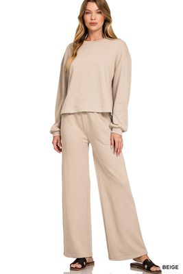 French Rib Pullover &amp; Pants Set