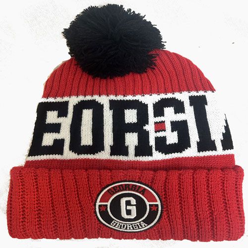Georgia City Pom Pom Cuff Knit Hat