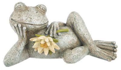 Lazy Garden Frog Figurine