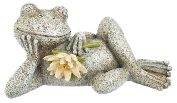 Lazy Garden Frog Figurine