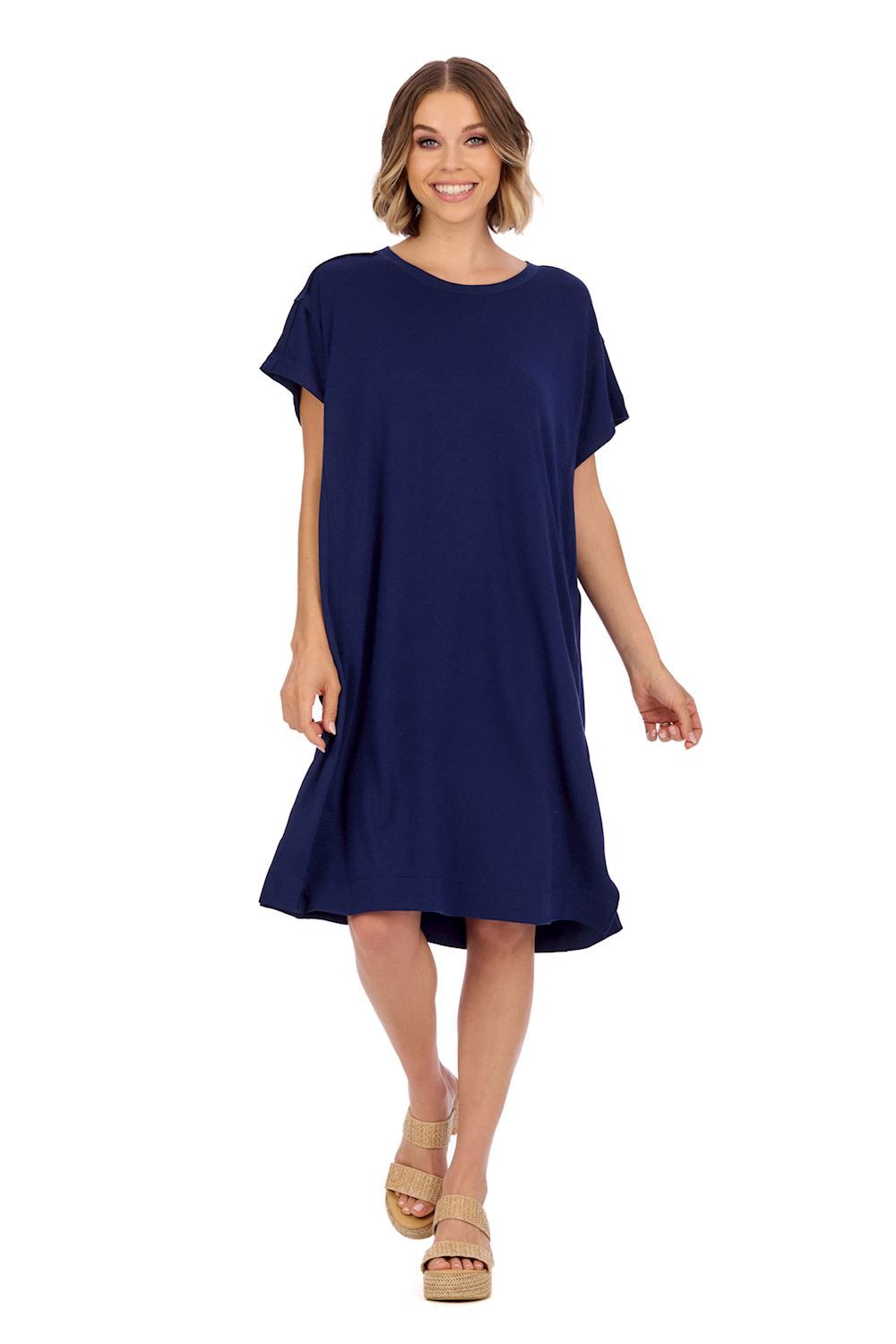 Dory T-Shirt Dress-O/S, Color: Navy