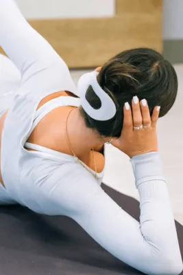 Teleties - Large Flat Round  Hair Clip