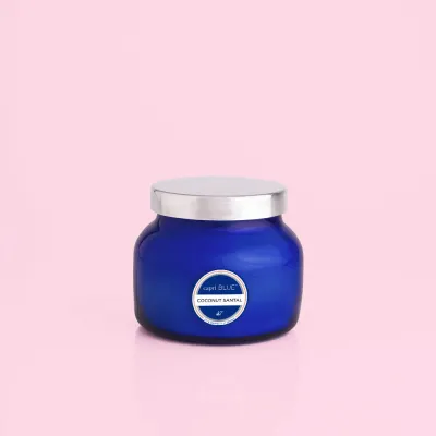 Volcano Coconut Santal Blue Petite Jar, 8 oz