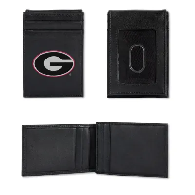 NCAA Georgia Embroidered Front Pocket Wallet