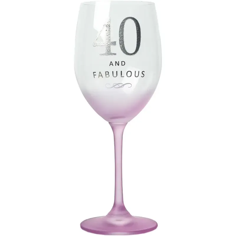 40 Gift Boxed 19 oz Crystal Wine Glass