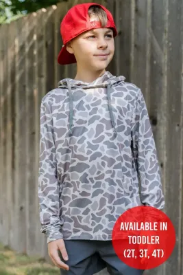 Youth  Performance Hoodie - Classic Deer Camo