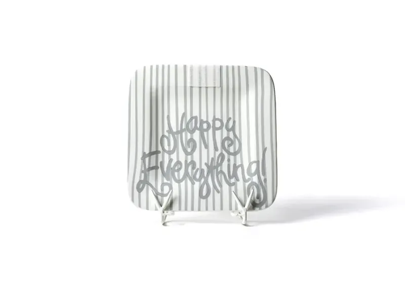 Stone Skinny Stripe Mini Happy Everything Square Platter