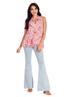 Jeanette Flounce Top