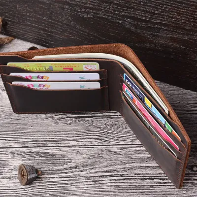 Handmade Leather Bifold Wallet For Men